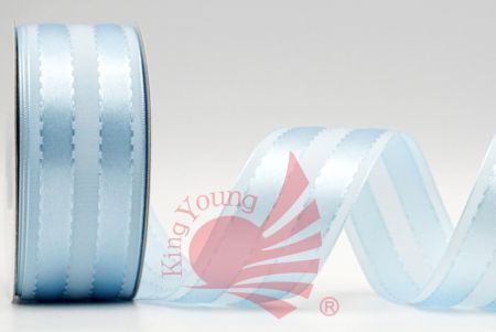 Matte & Glossy Woven Ribbon_lt.blue
